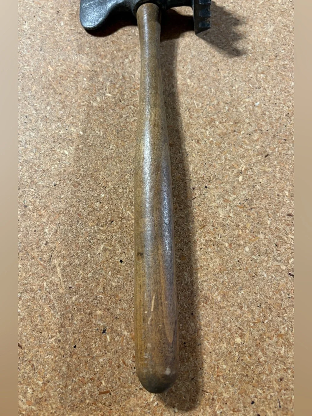 Vintage Meat Poultry Tenderizer Cast Iron Hatchet Wooden Handle Primitive